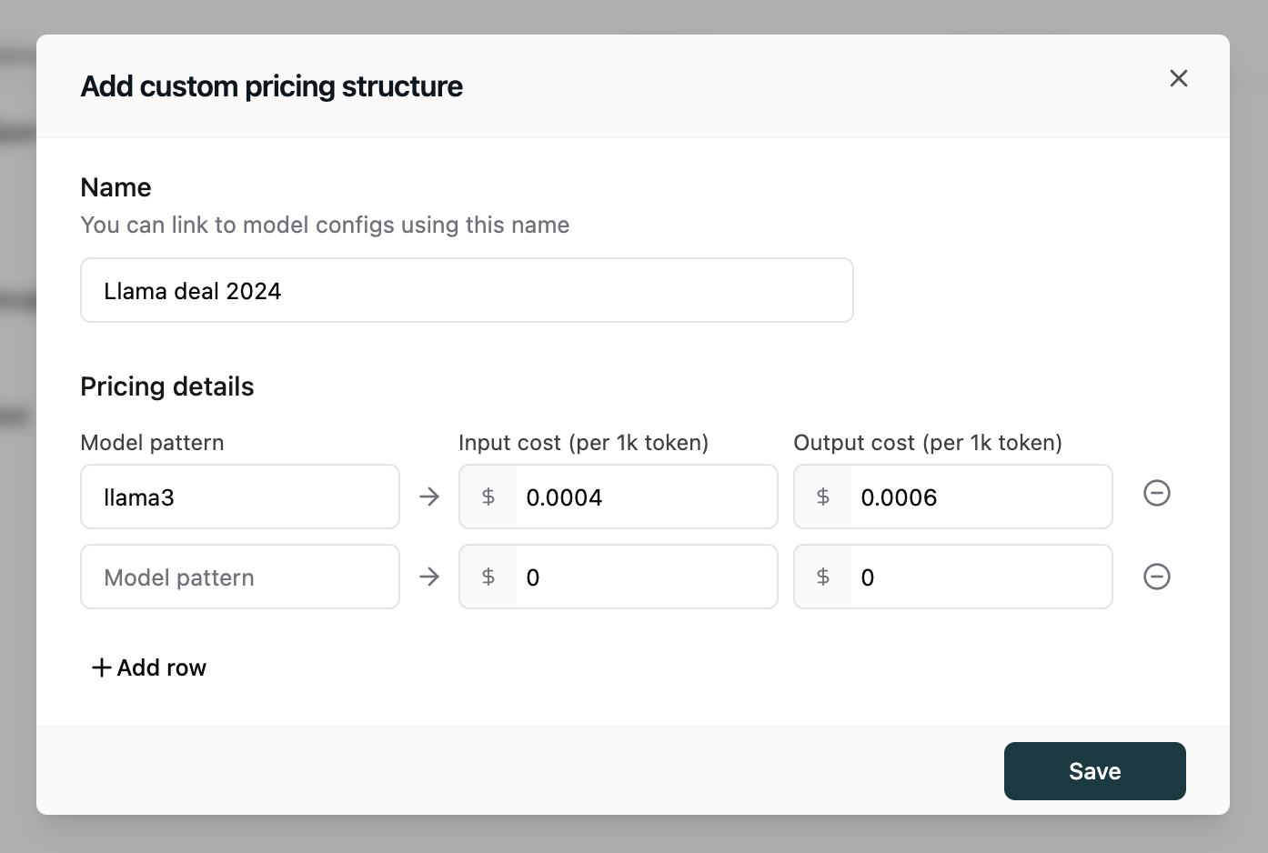 custom token pricing structures