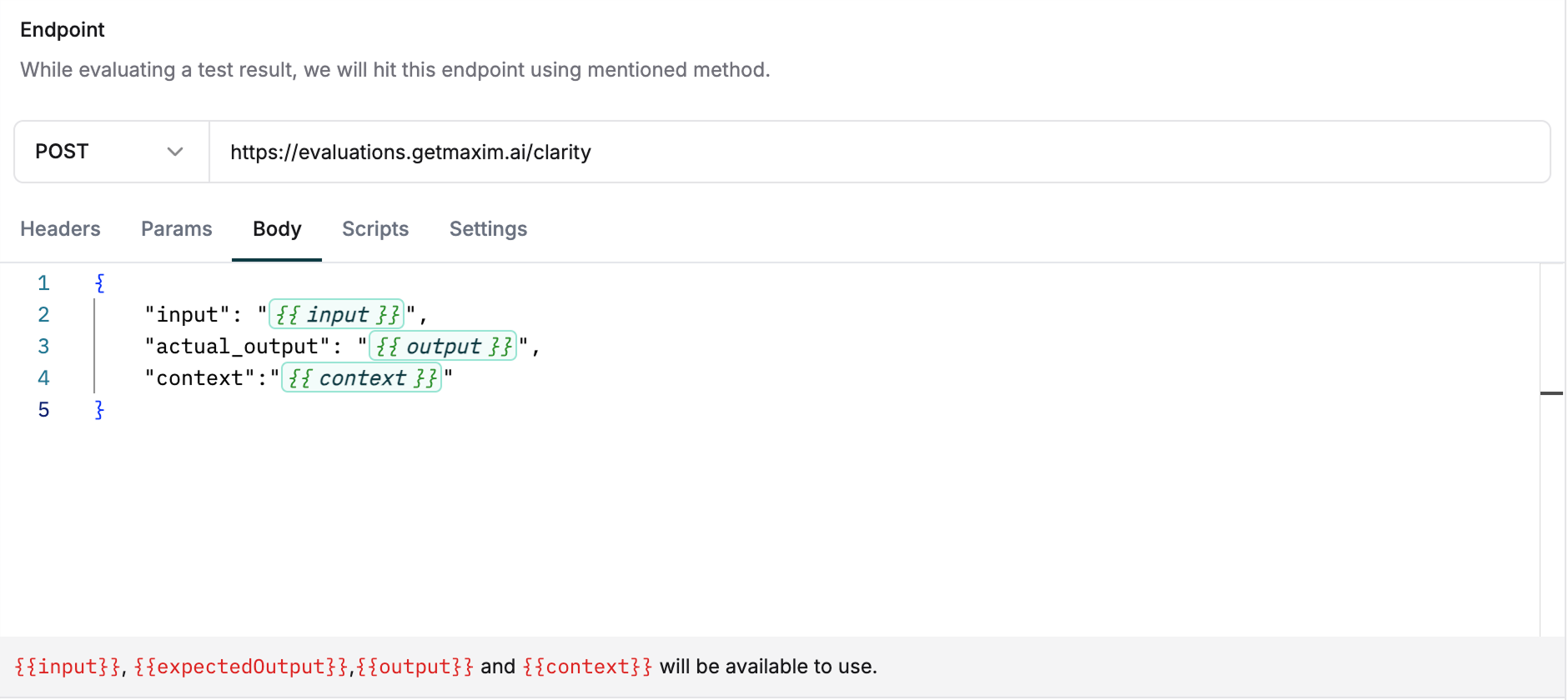 Configure API endpoint details