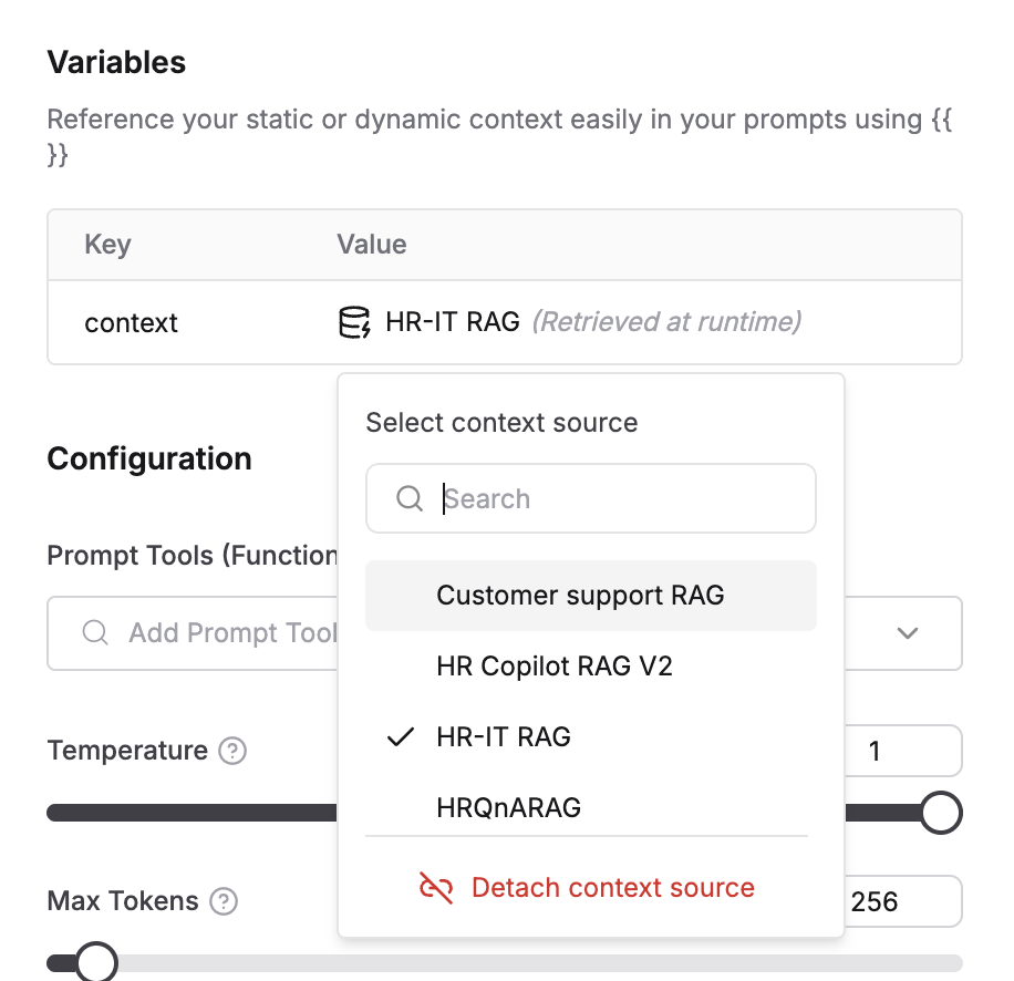 Variable linking