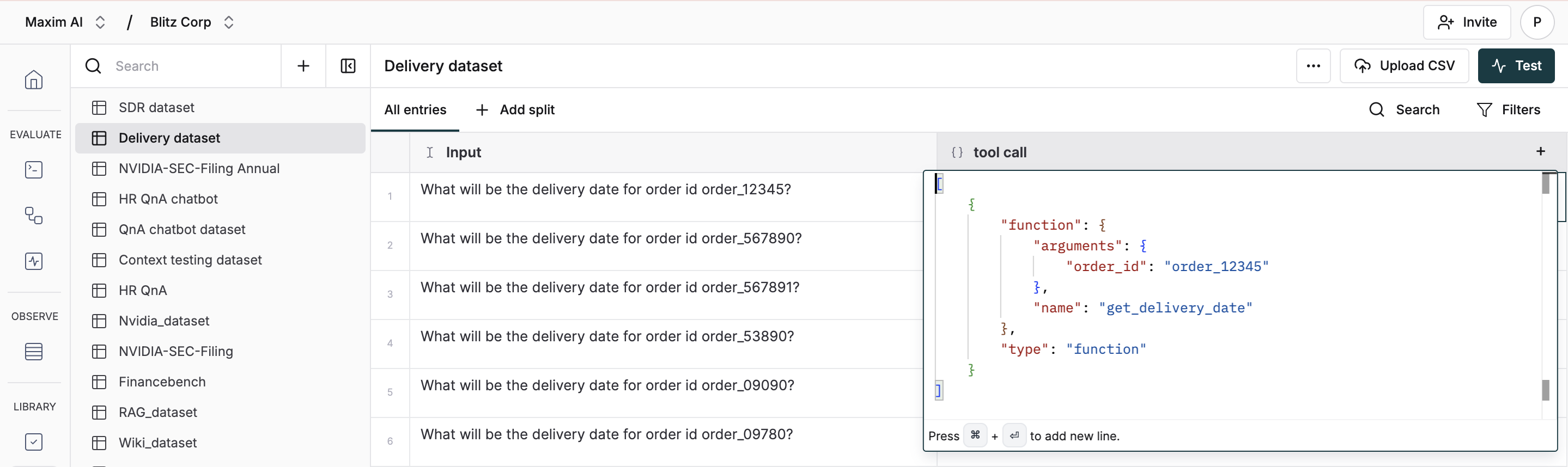 Final dataset