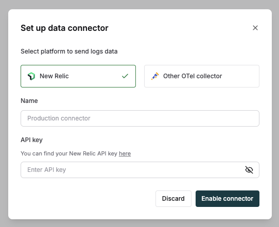 New Relic connector